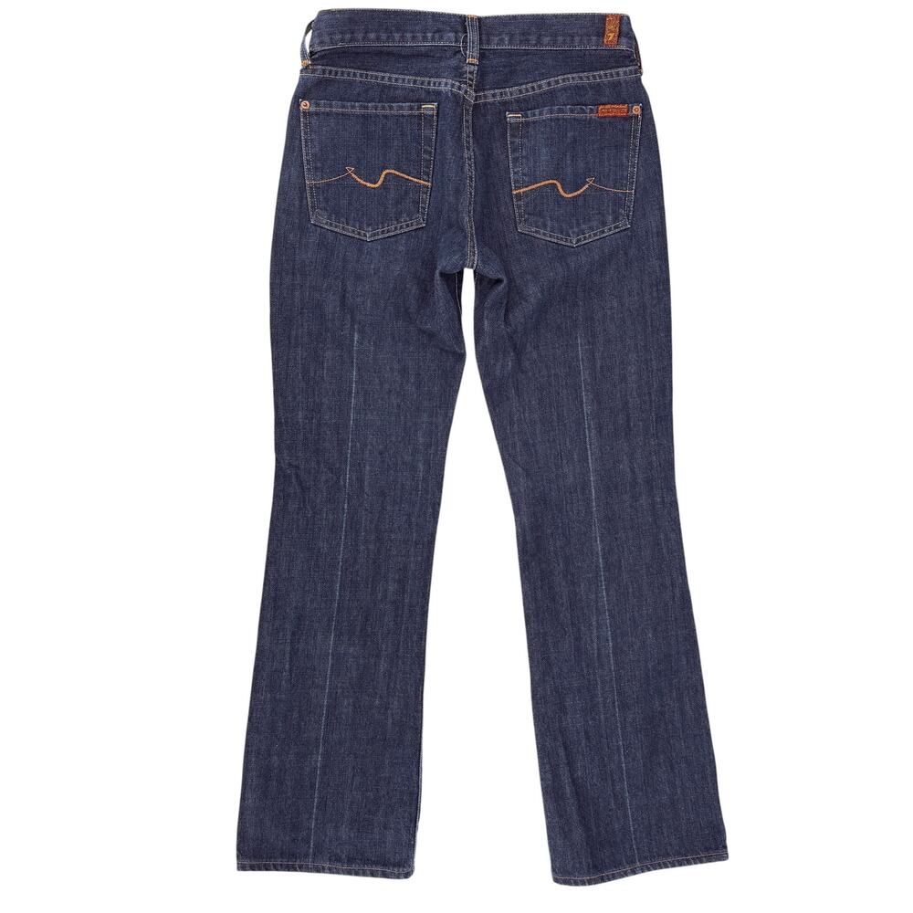 7 For All Mankind Bootcut Jeans Womens Sz 29 Dark Wash Denim - Picture 4 of 7